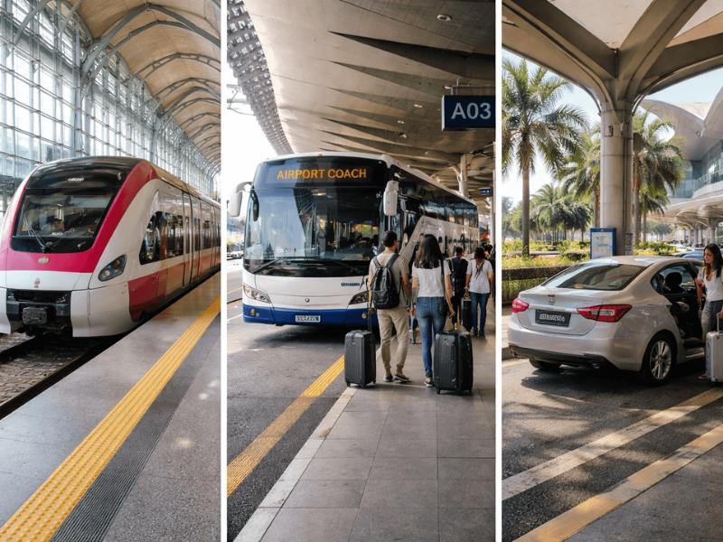 KLIA Ekspres列车在吉隆坡国际机场站台