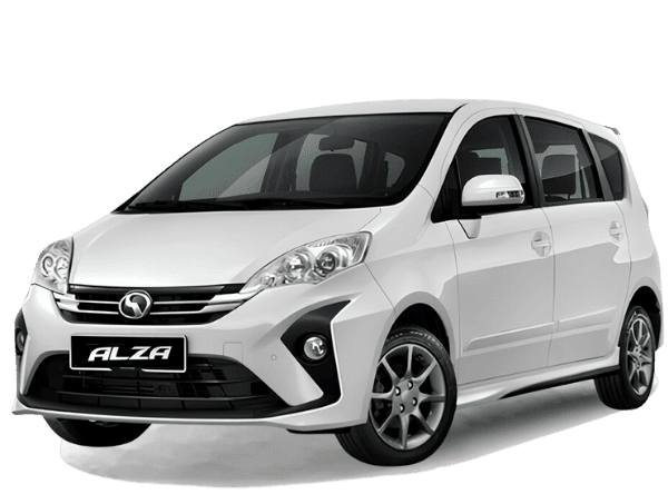 Perodua Alza rental 7 Seater MPV Car in Kuala Lumpur, offering ample space for family travel, book with MJ Adventure Travel Tour.